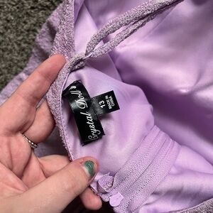 Purple sparkle formal dress
